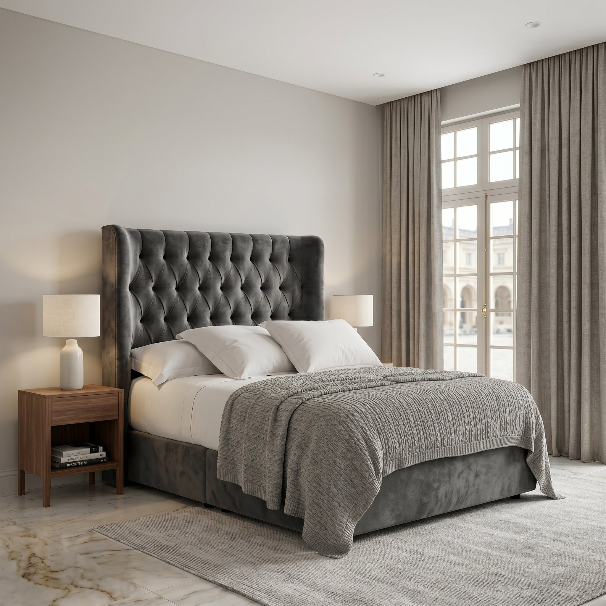Elegant Modern Upholstered Bed