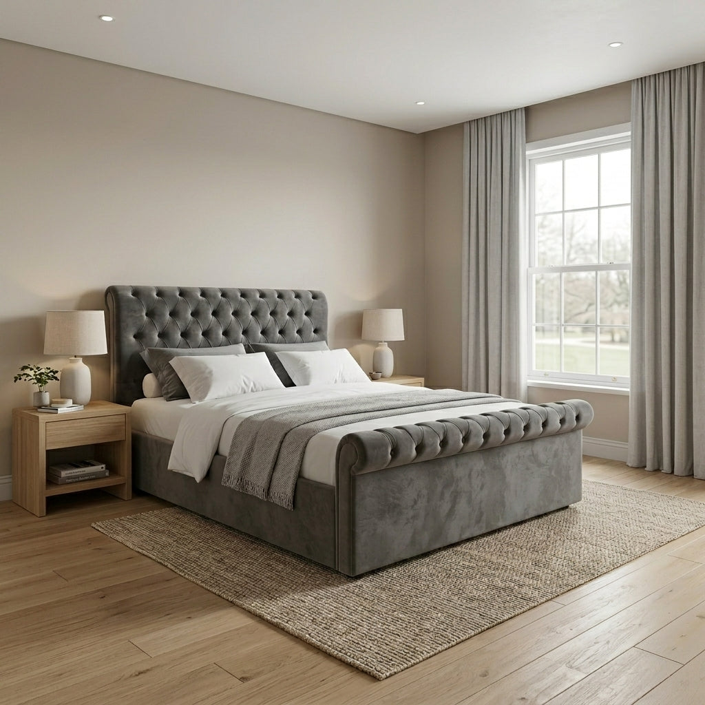 Luxurious Modern Upholstered Bed